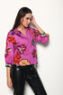 MAUVE BLOSSOMS ELSA TOP
