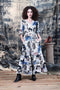 OUTLINE FLORALS EVELYN DRESS