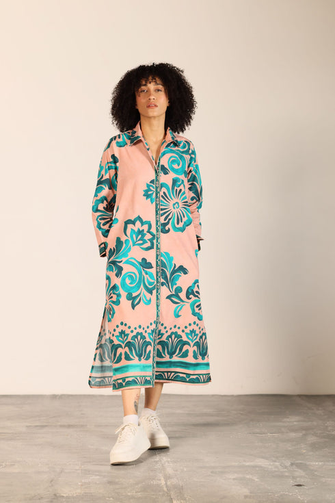 EMERALD BLUSH ELIZA DRESS