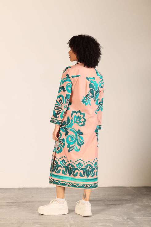 EMERALD BLUSH ELIZA DRESS