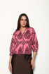 SALMON MOTIFS ELSA TOP