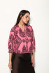 SALMON MOTIFS ELSA TOP