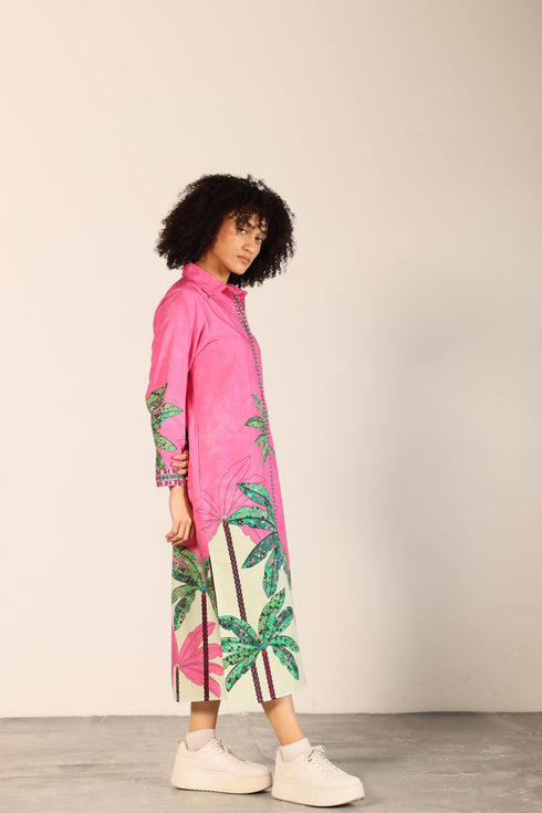 PINK TROPICS ELIZA DRESS