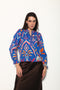COBALT IKAT ASHLEY TOP