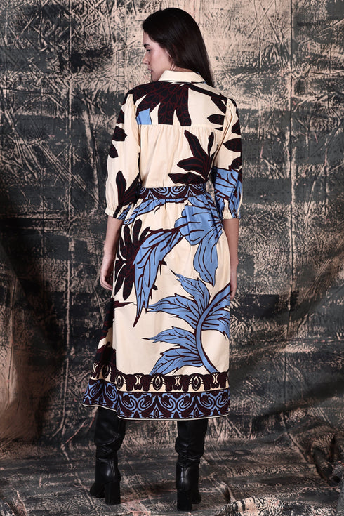 MAJESTIC LEAVES REMI DRESS
