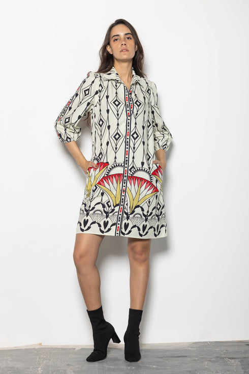 ARROW MOTIFS AVA DRESS