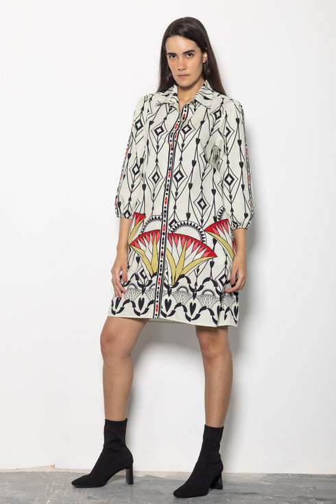 ARROW MOTIFS AVA DRESS