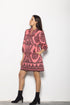 SALMON MOTIFS AVA DRESS