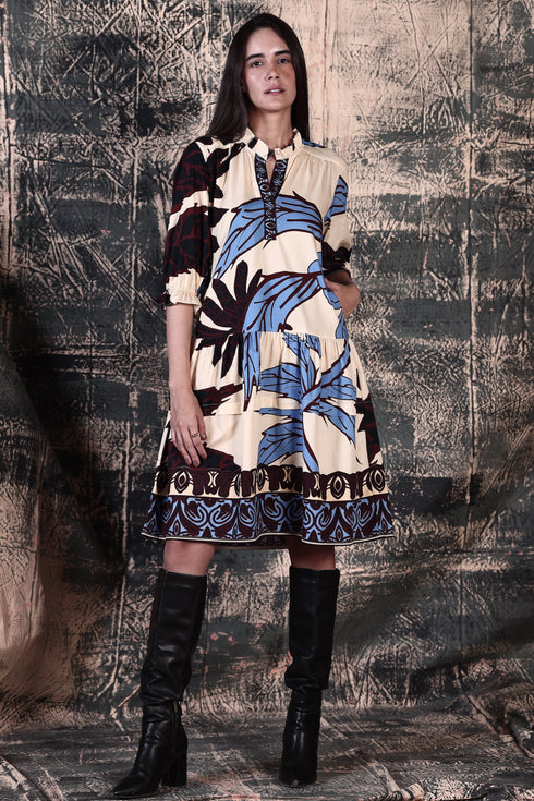 MAJESTIC LEAVES SASHA DRESS