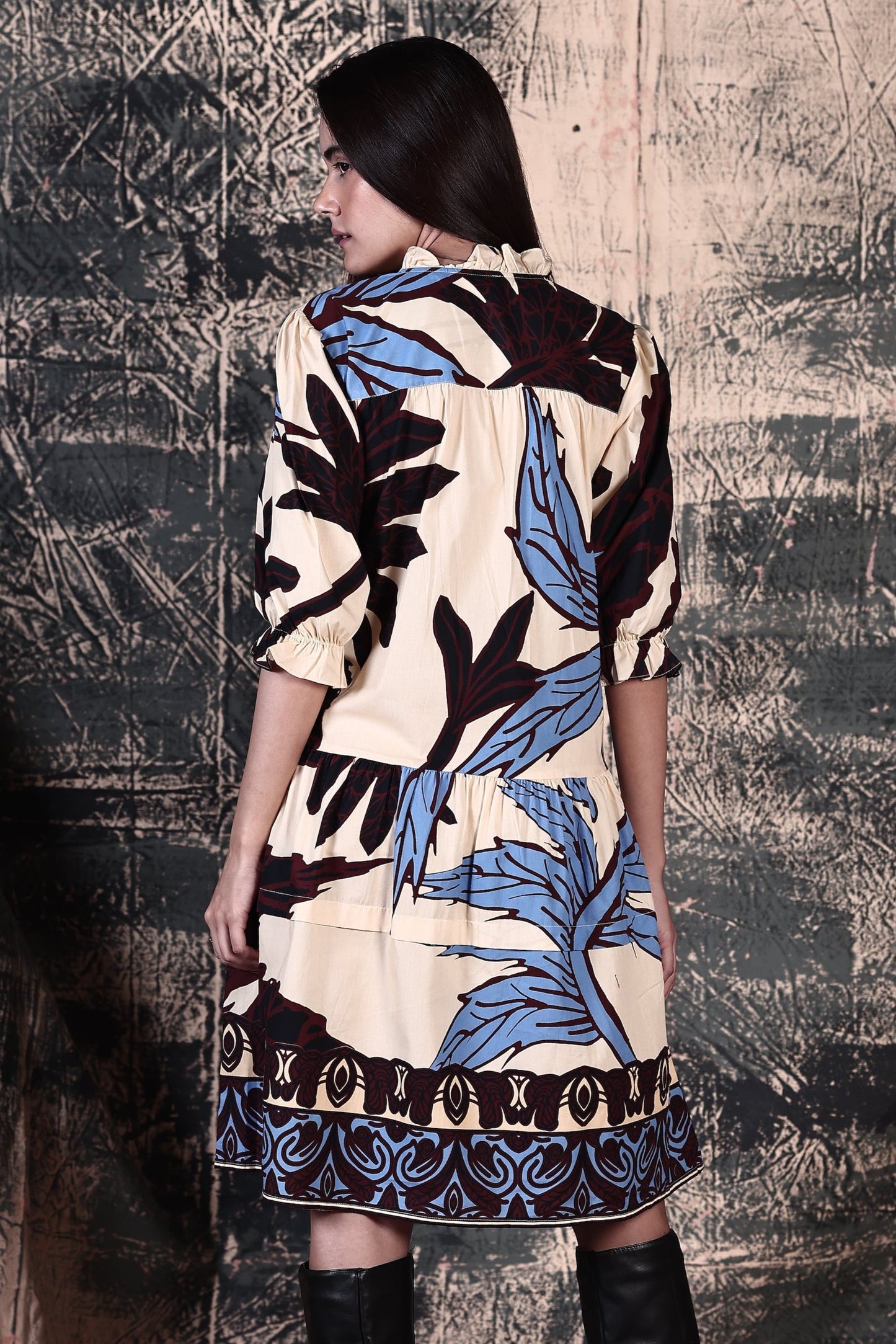 MAJESTIC LEAVES SASHA DRESS