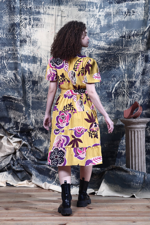 GOLDEN BLOOM YARA DRESS