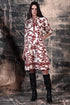 RUST FOLIAGE SASHA DRESS