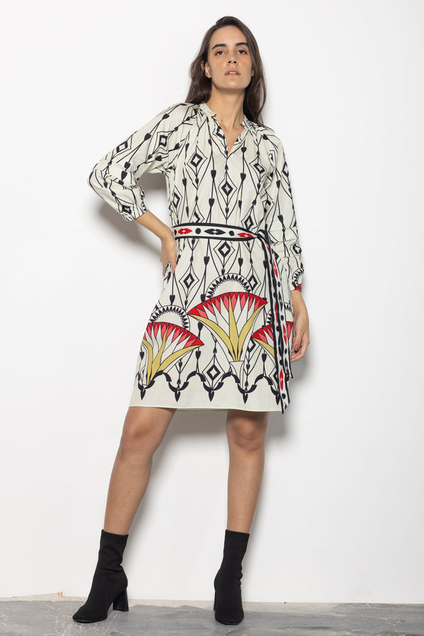 ARROW MOTIFS GIA DRESS