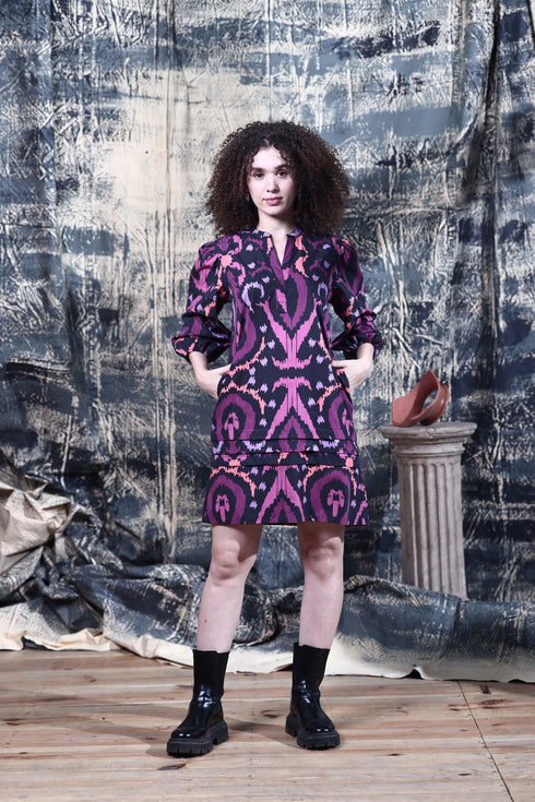 ARABIAN IKAT FREYA DRESS