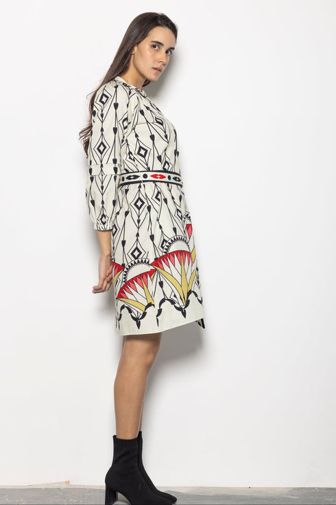 ARROW MOTIFS GIA DRESS