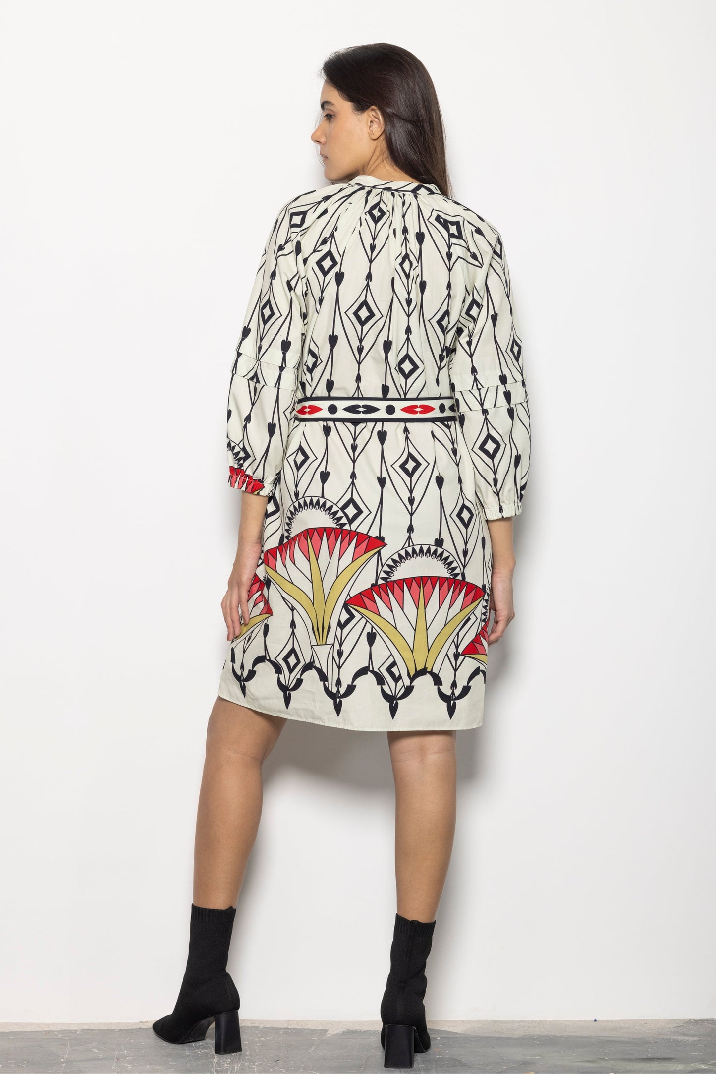 ARROW MOTIFS GIA DRESS