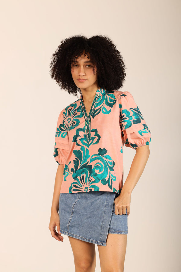 EMERALD BLUSH RAYA TOP