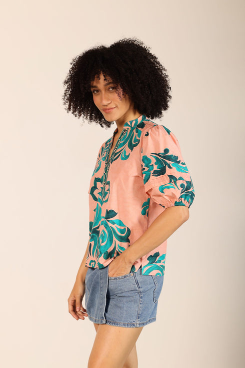 EMERALD BLUSH RAYA TOP
