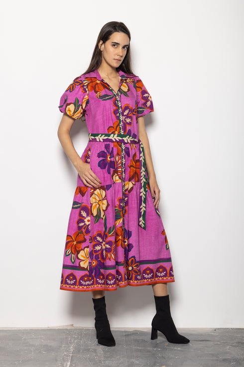 MAUVE BLOSSOMS DELLA DRESS