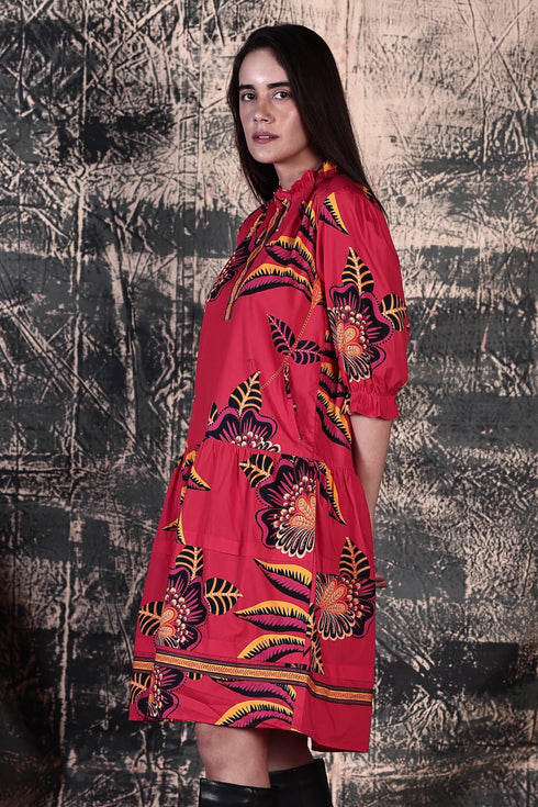 FLORAL BLAZE SASHA DRESS