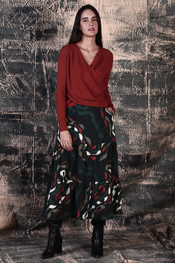 BRUSH STROKES ADA SKIRT