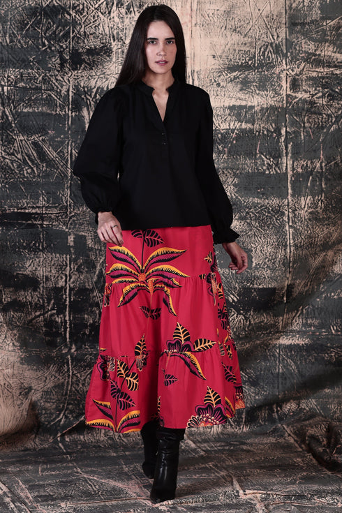 FLORAL BLAZE ADA SKIRT