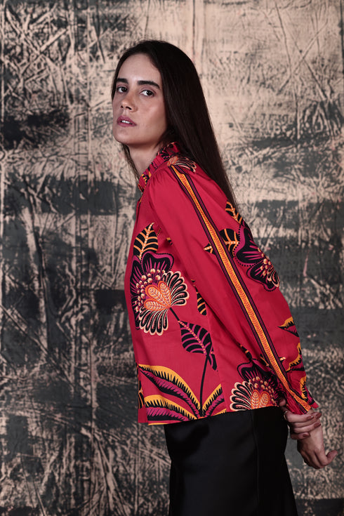 FLORAL BLAZE ASHLEY TOP