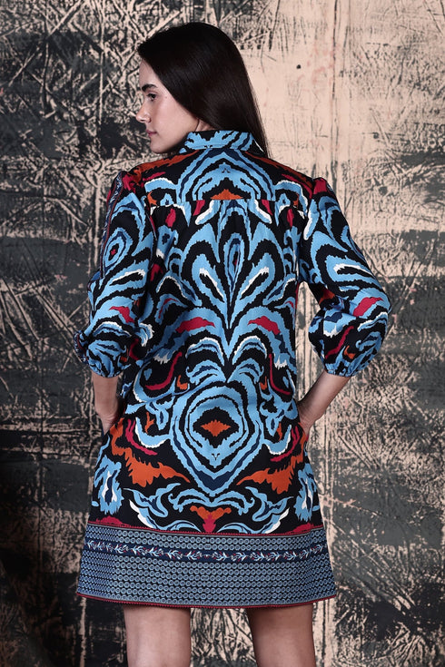 IKAT DAMASK AVA DRESS