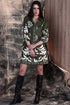 OLIVE FOLIAGE AVA DRESS