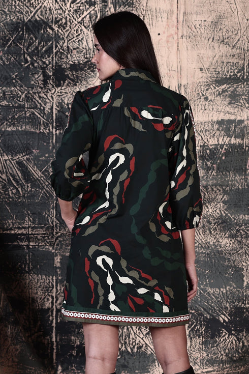 BRUSH STROKES AVA DRESS