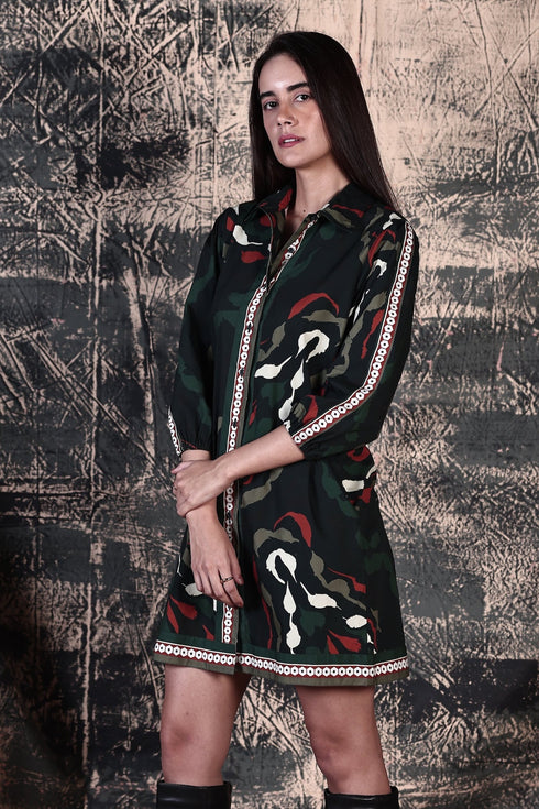 BRUSH STROKES AVA DRESS