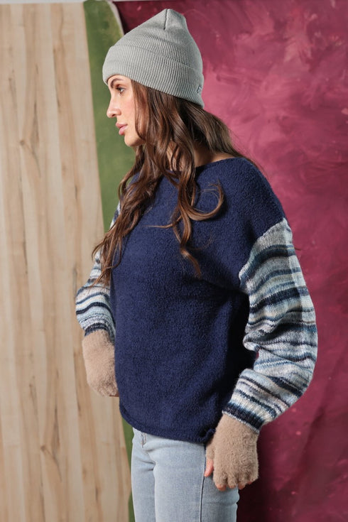 MIDNIGHT BLUE JORDAN SWEATER