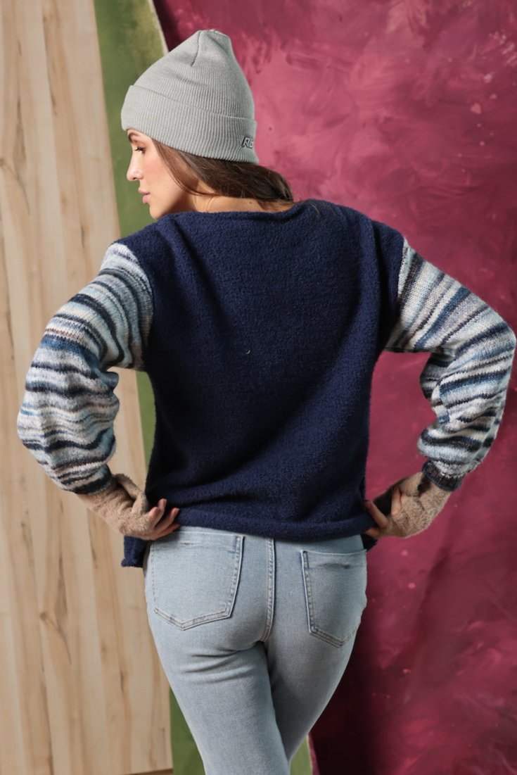 MIDNIGHT BLUE JORDAN SWEATER