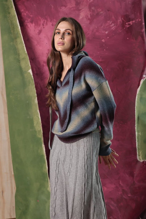 WINE MULTI HEIDI SWEATER