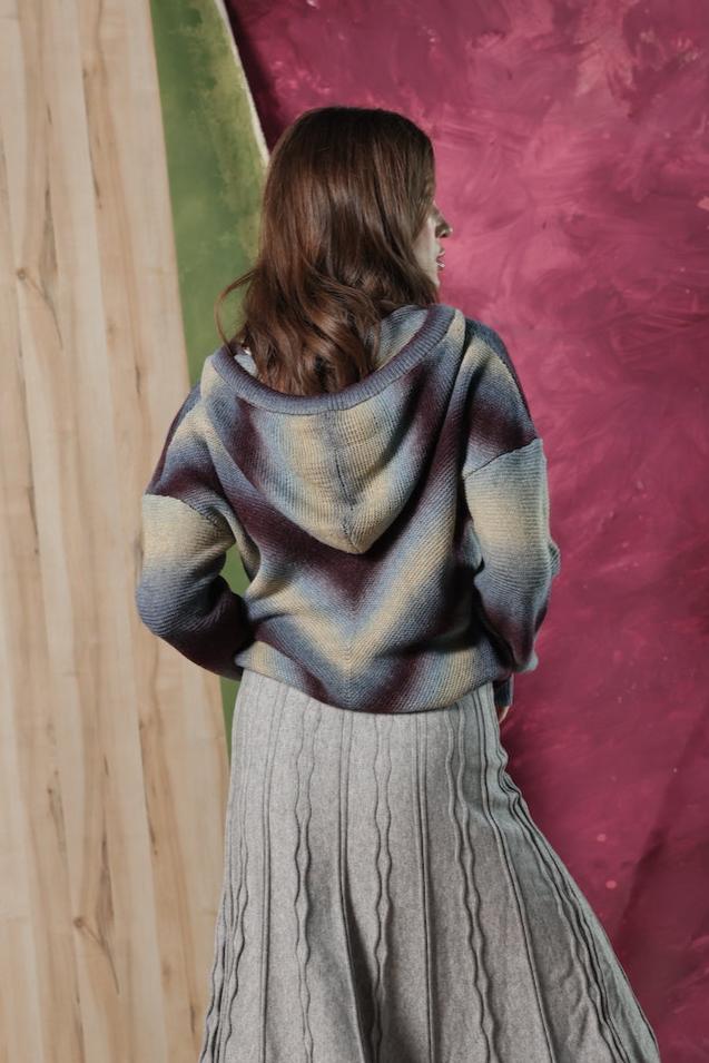 WINE MULTI HEIDI SWEATER