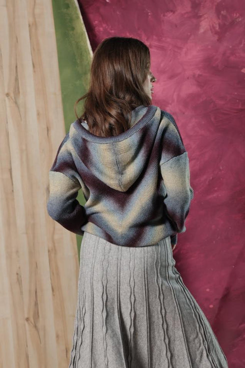 WINE MULTI HEIDI SWEATER