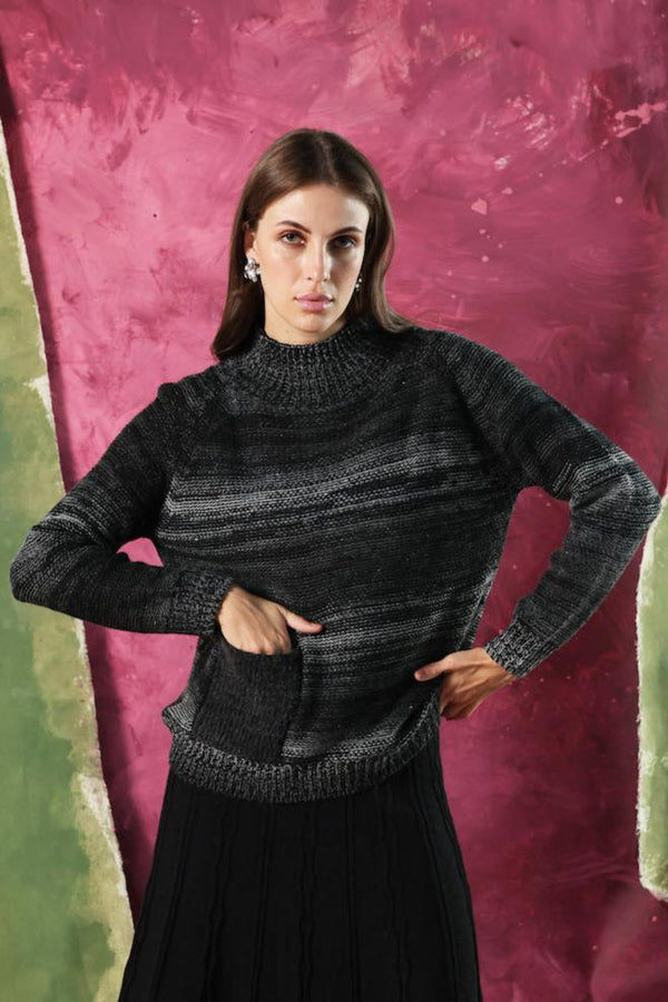 BLACK MULTI DANI SWEATER