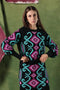 BLACK IKAT ANA PULLOVER