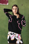 BLACK TESS PULLOVER