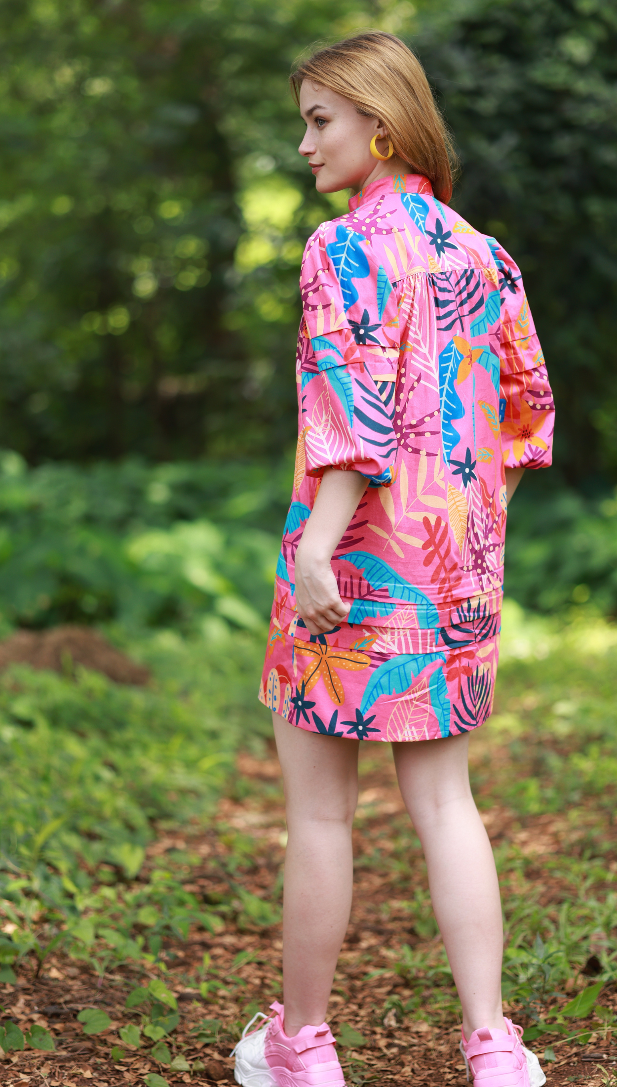 PINK PALMS FREYA Dress