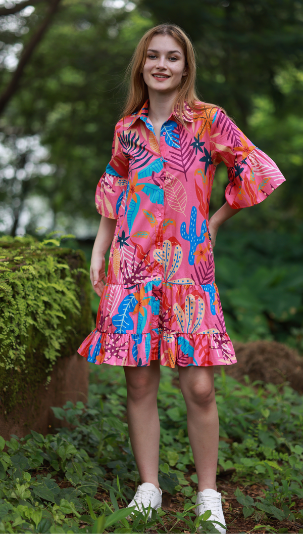 PINK PALMS ZARA Dress