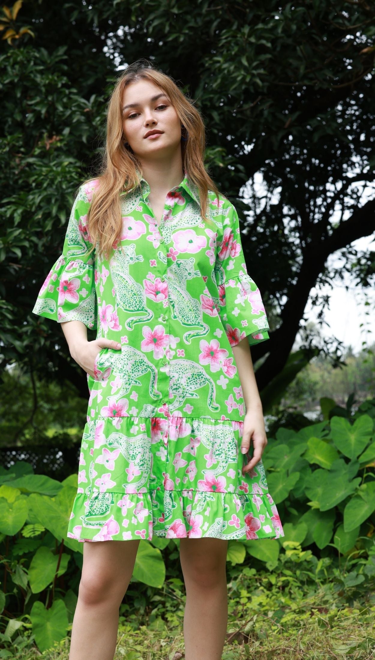 CHEETAH FLORALS ZARA Dress
