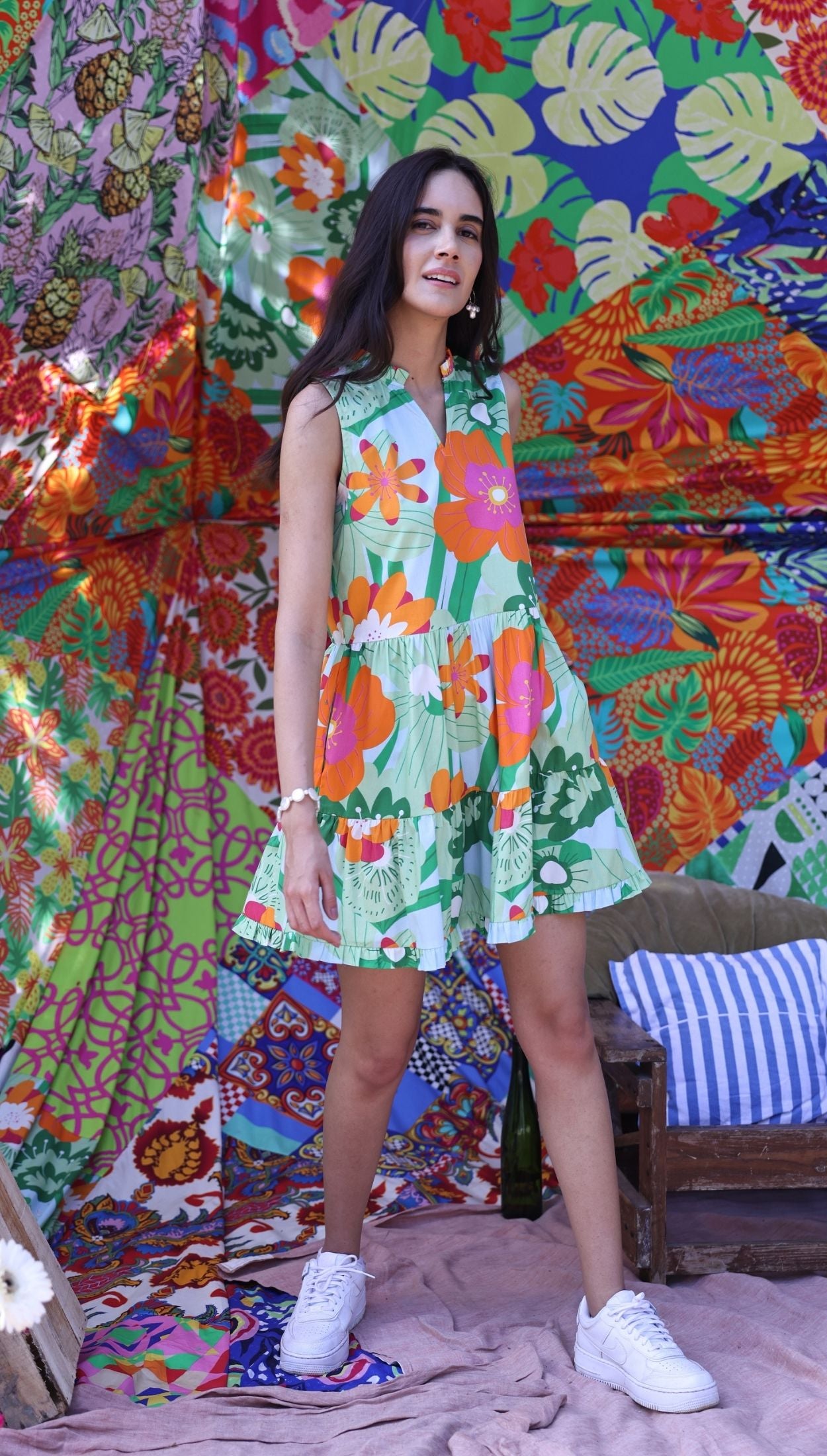 FLORAL POPS KYRA Dress
