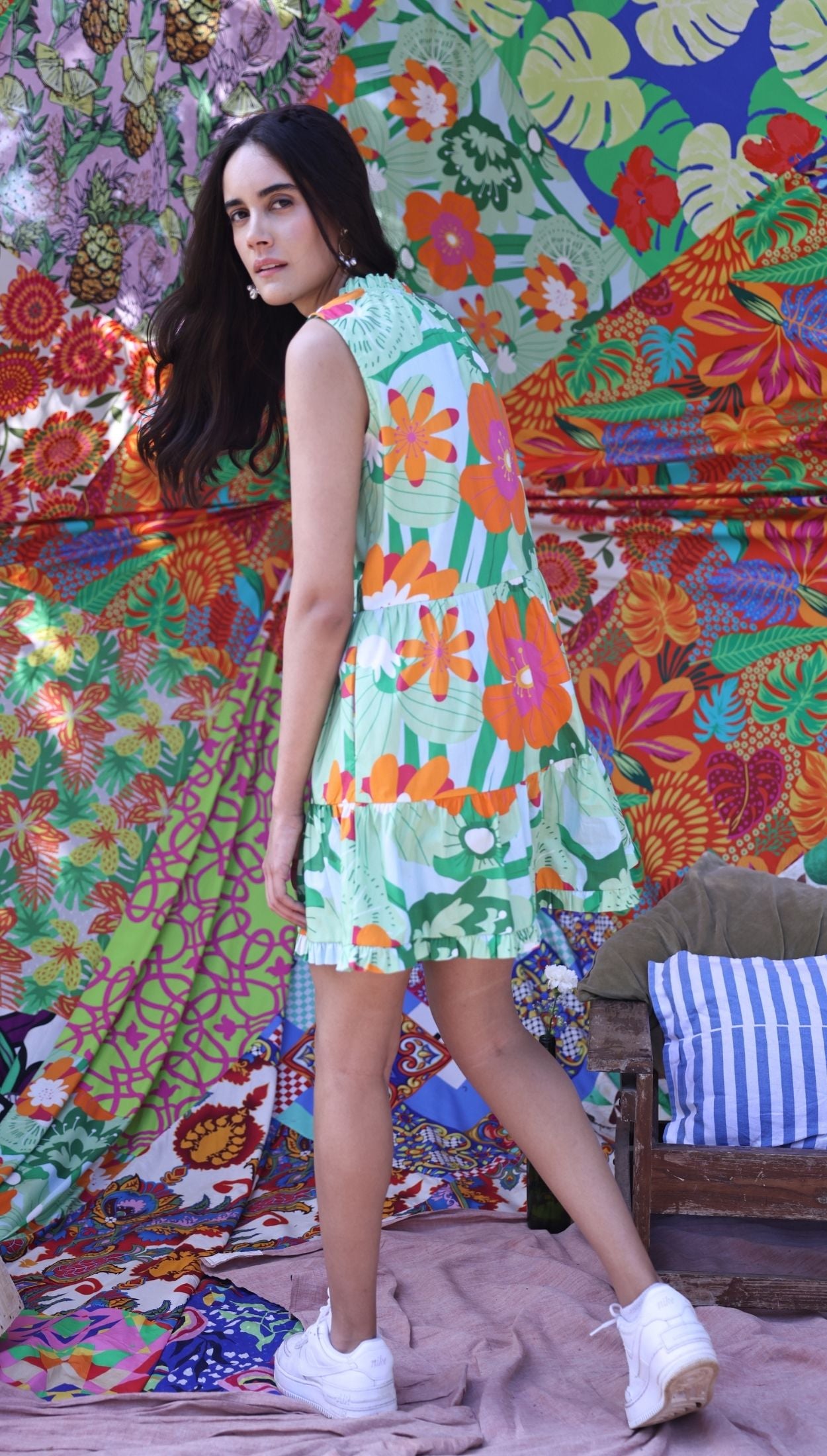 FLORAL POPS KYRA Dress