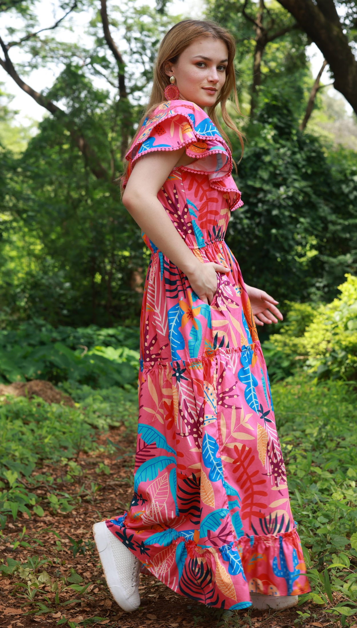 PINK PALMS ARIANNA Dress