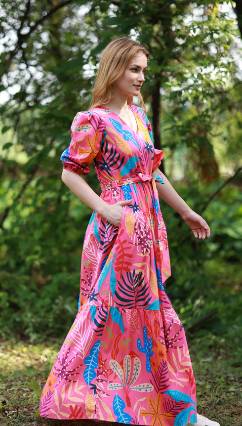 PINK PALMS MOLLY Dress