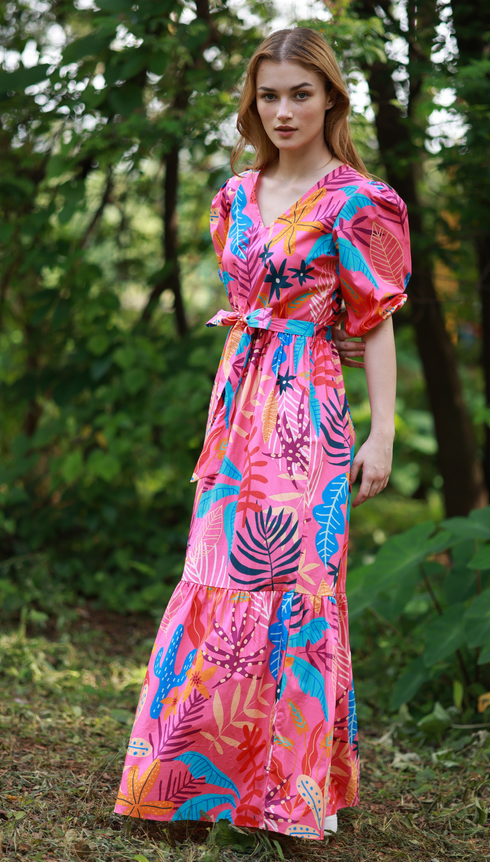 PINK PALMS MOLLY Dress