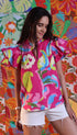 PAISLEY IKAT WREN Top