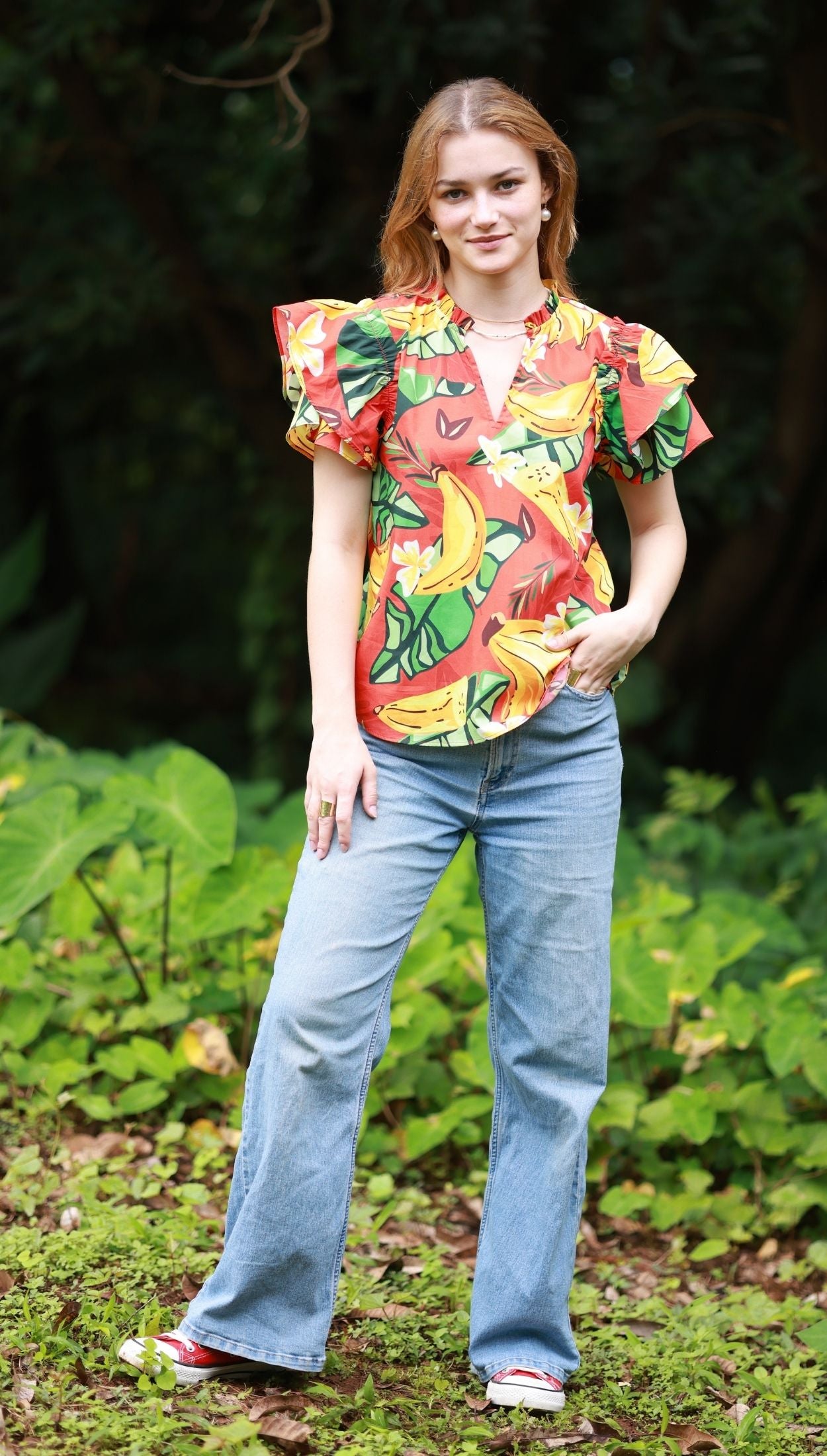 RED BANANAS WREN Top