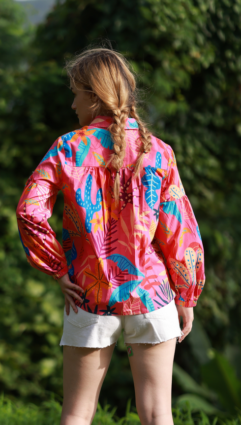 PINK PALMS ABBY Top